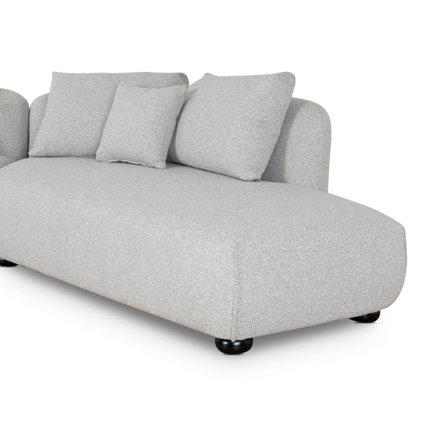 3 Seater Right Chaise Sofa - Clay Grey - View 9