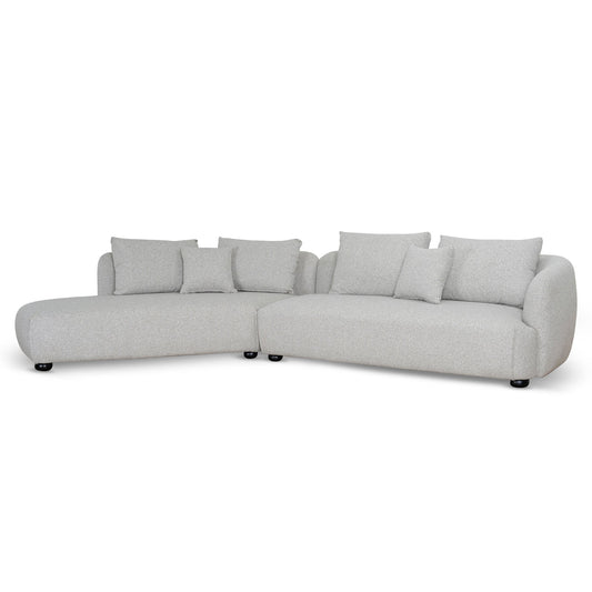 3 Seater Left Chaise Sofa | Clay Grey | Myka Home