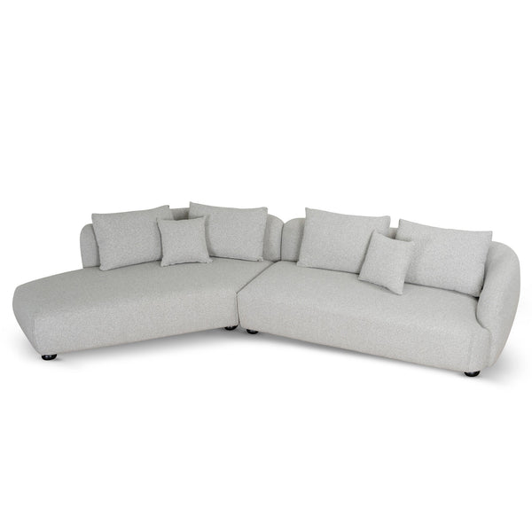 3 Seater Left Chaise Sofa | Clay Grey | Myka Home