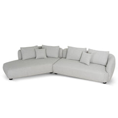 3 Seater Left Chaise Sofa | Clay Grey | Myka Home