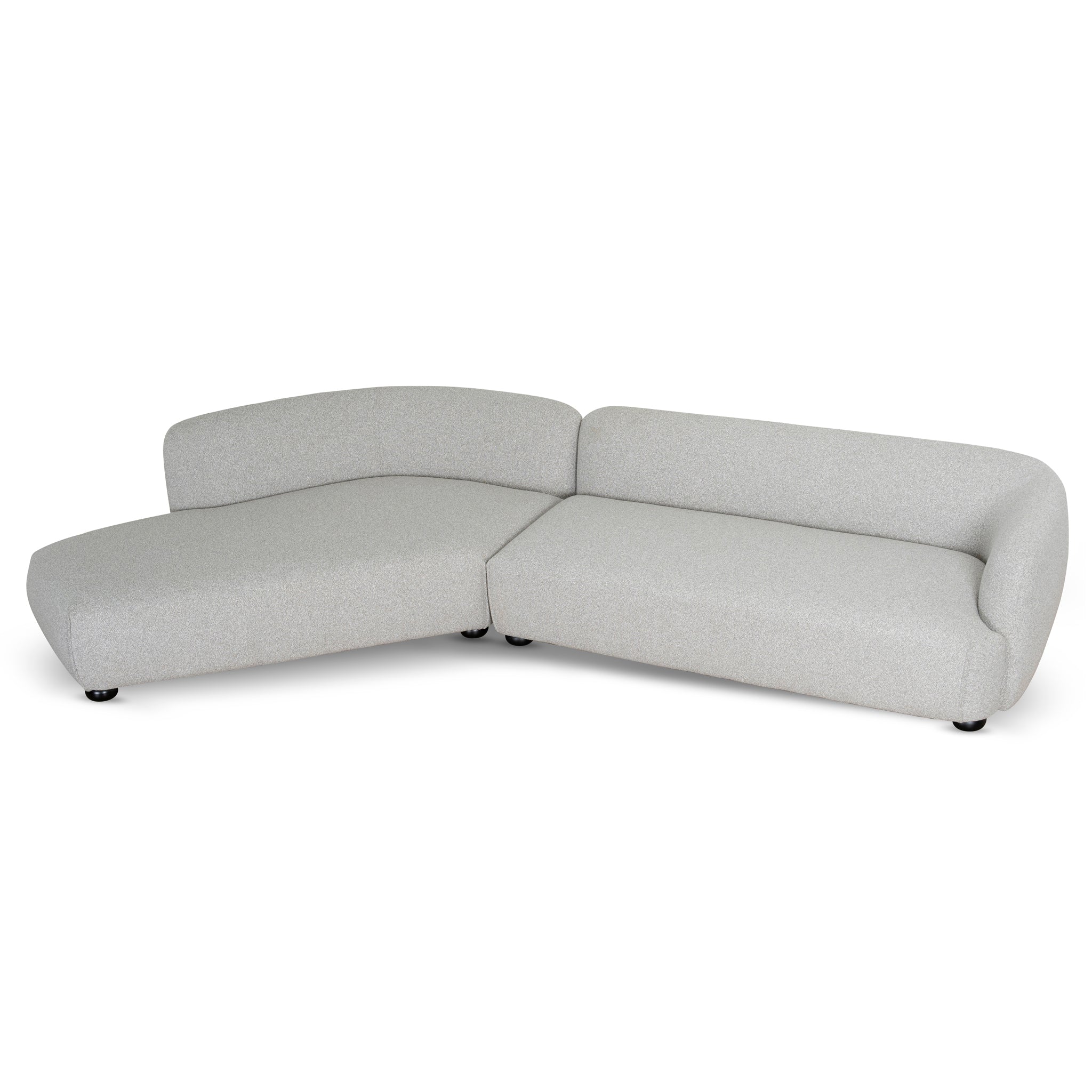 3 Seater Left Chaise Sofa | Clay Grey | Myka Home