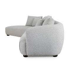 3 Seater Left Chaise Sofa | Clay Grey | Myka Home