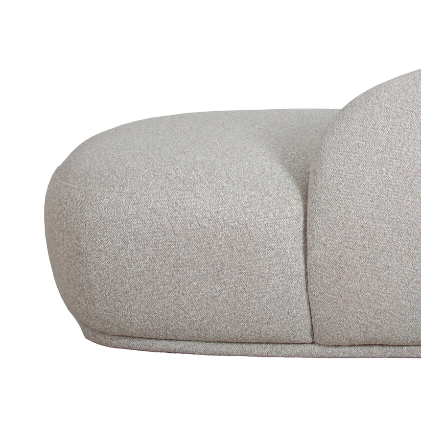 3 Seater Fabric Sofa - Clay Grey - View 3
