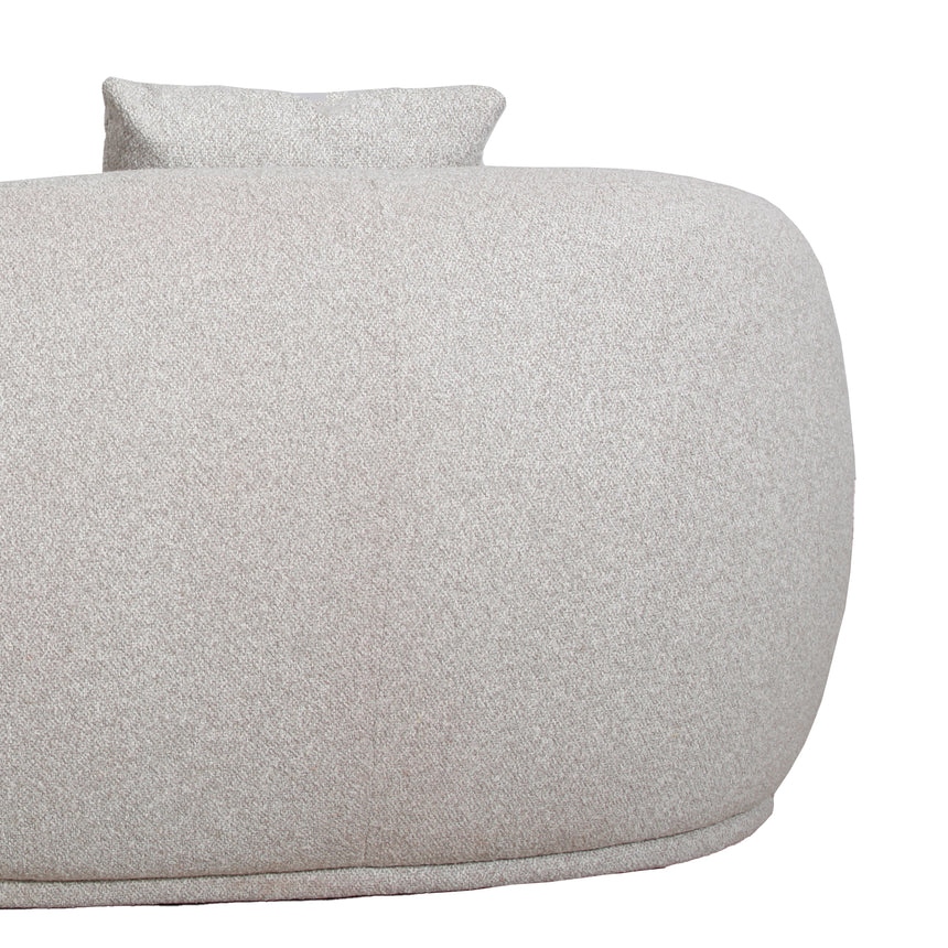 3 Seater Fabric Sofa - Clay Grey - View 9