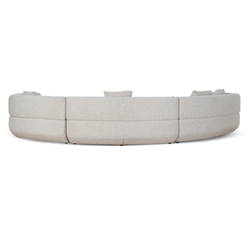Modular Right Chaise Sofa - Coral Natural Linen - View 8
