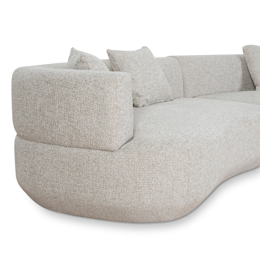 Modular Right Chaise Sofa - Coral Natural Linen - View 10