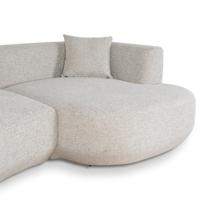 Modular Right Chaise Sofa - Coral Natural Linen - View 9