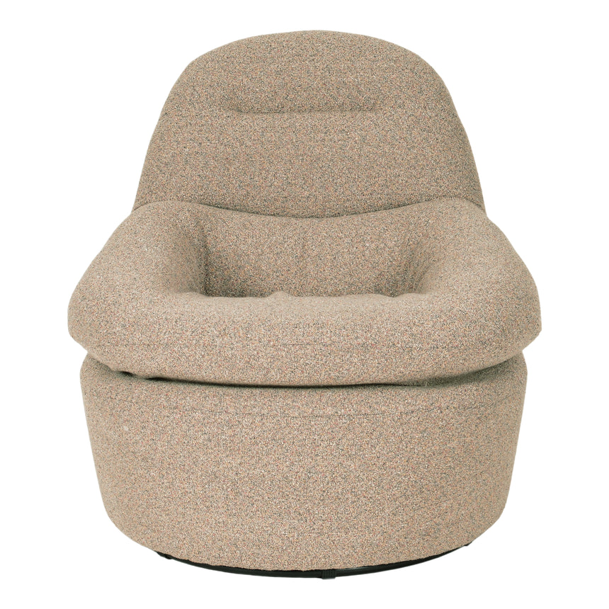Swivel Lounge Chair - Granite Boucle - View 2
