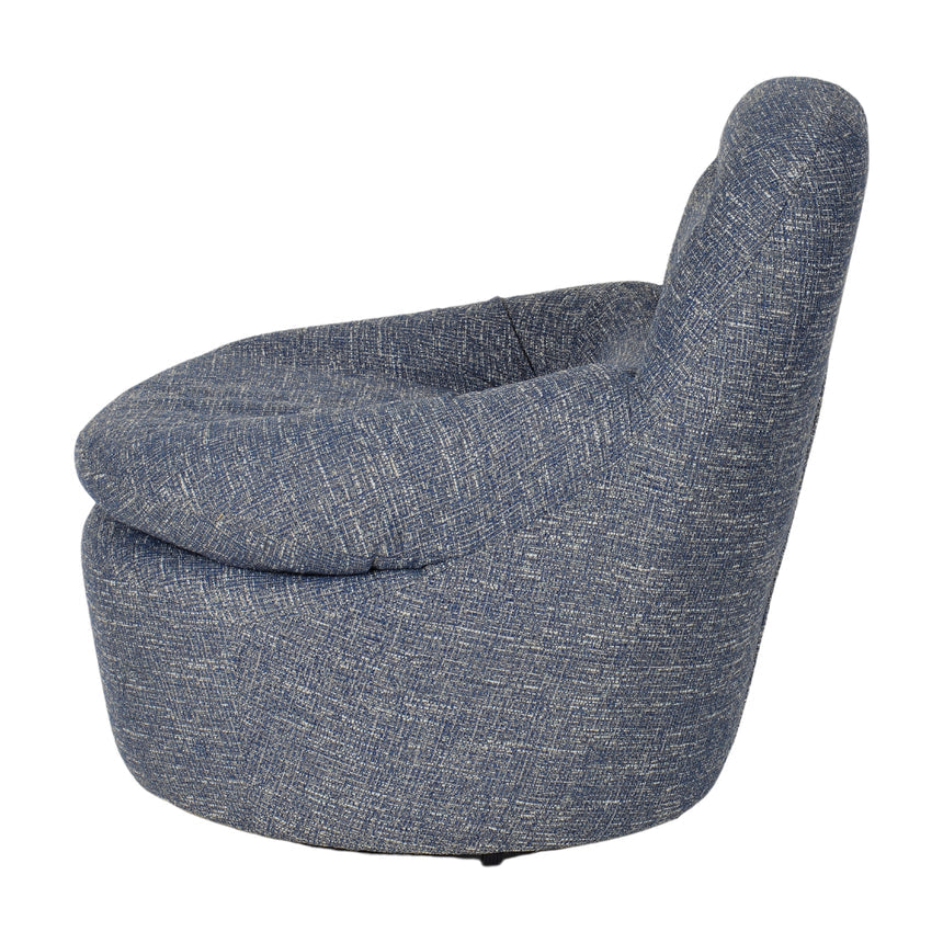 Swivel Lounge Chair - Prussian Blue - View 4