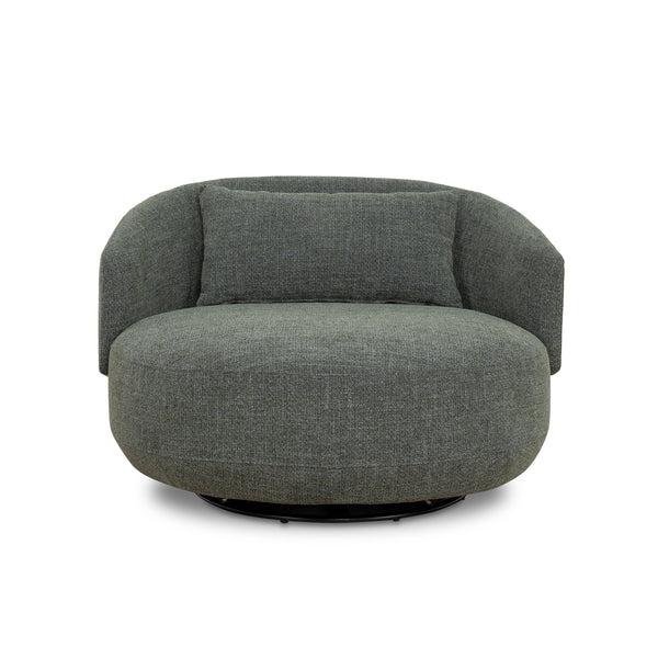 Swivel Armchair | Moss Green | Myka Home