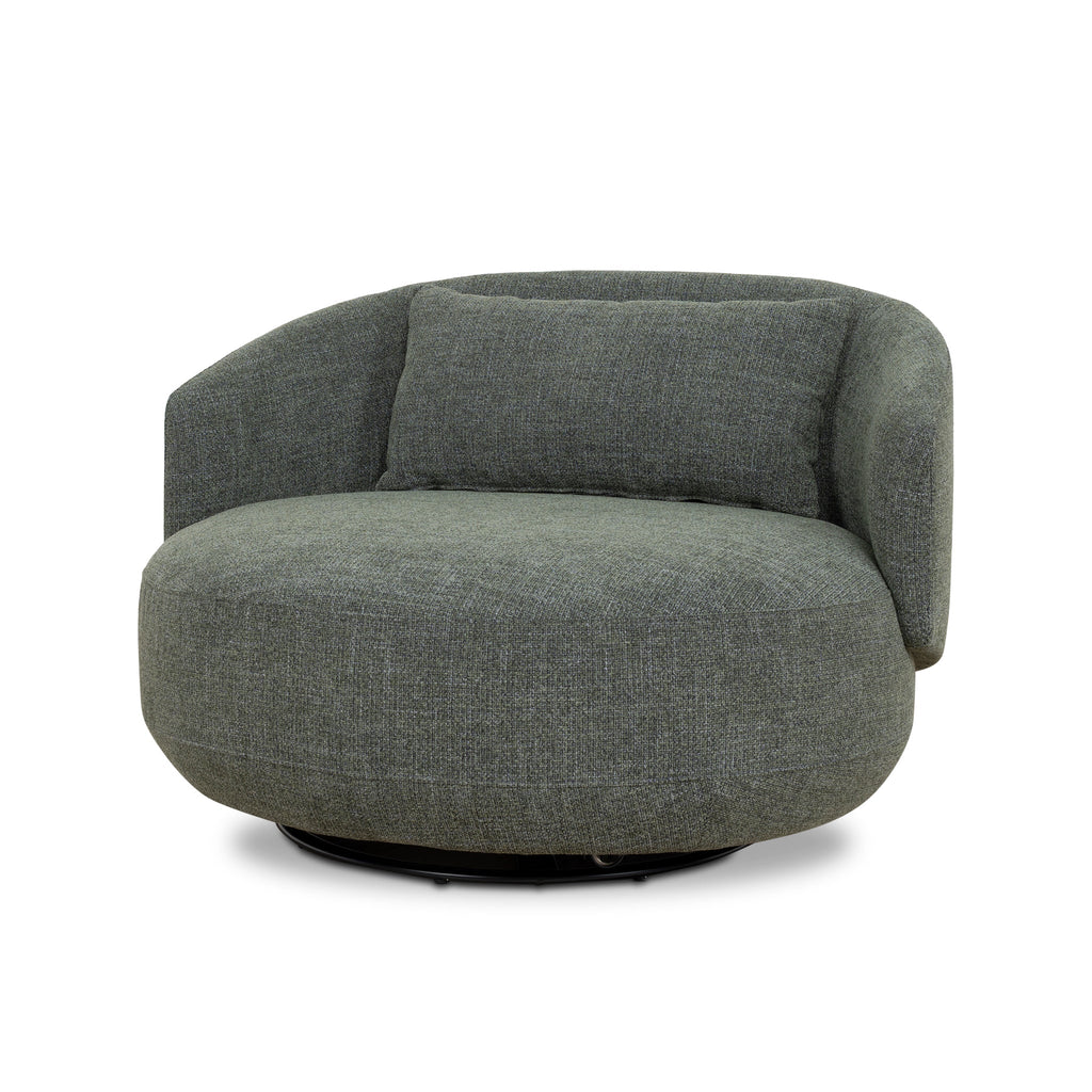 Swivel Armchair | Moss Green | Myka Home