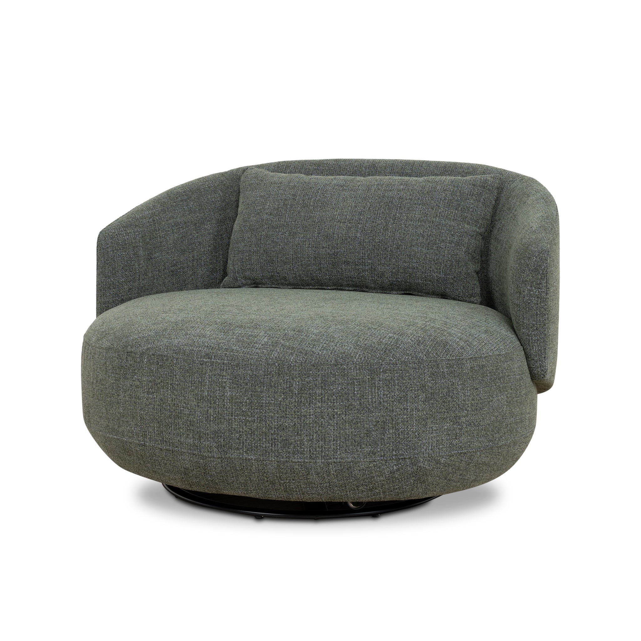 Swivel Armchair | Moss Green | Myka Home