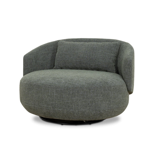 Swivel Armchair | Moss Green | Myka Home