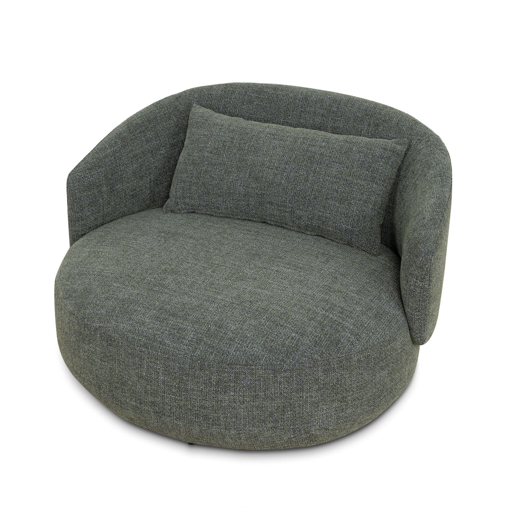 Swivel Armchair | Moss Green | Myka Home