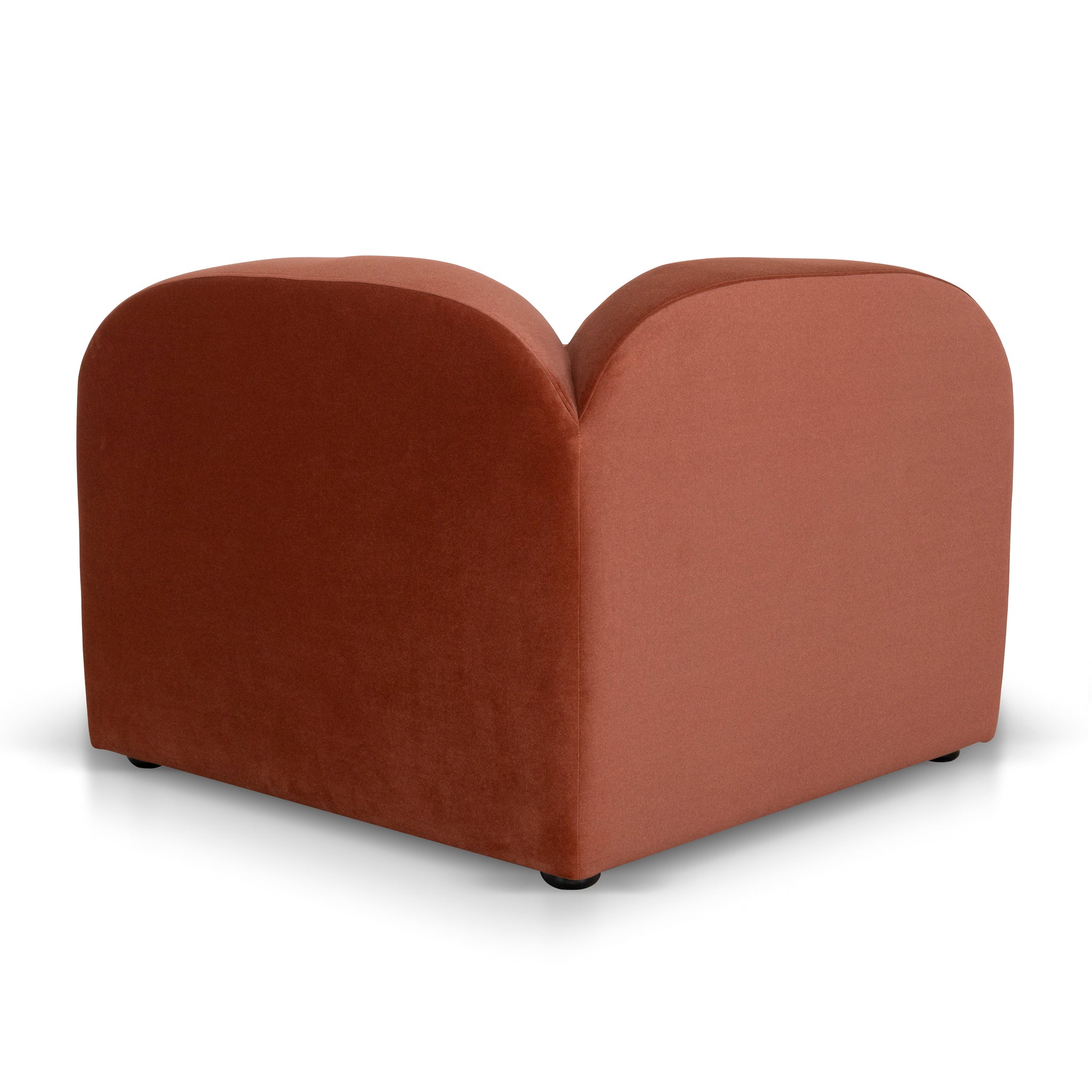 Corner Option For 4 Seater Sofa | Burnt Maroon | Myka Home