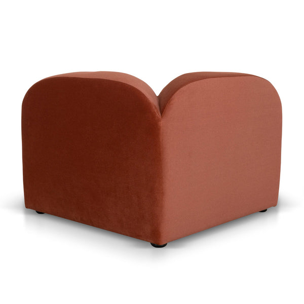 Corner Option For 4 Seater Sofa | Burnt Maroon | Myka Home