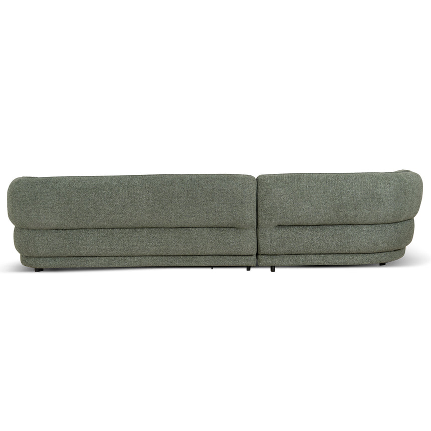 Left Chaise Sofa - Coral Dark Green - View 6