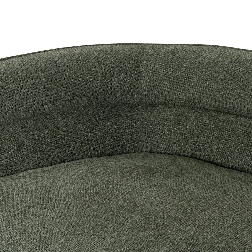 Left Chaise Sofa - Coral Dark Green - View 15