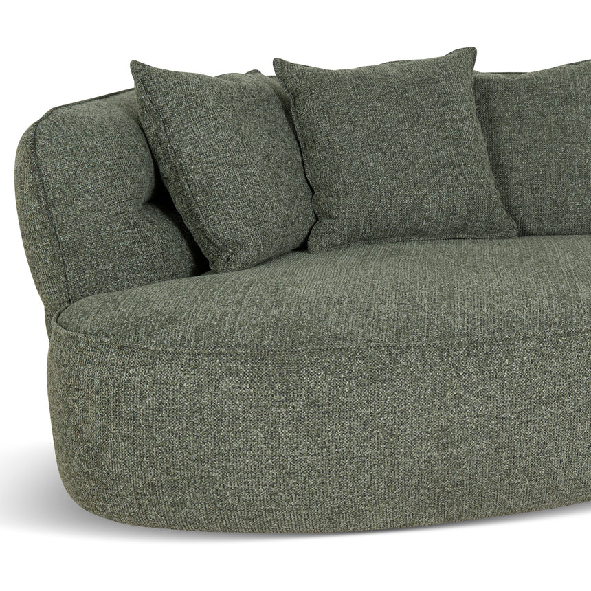 Left Chaise Sofa - Coral Dark Green - View 16