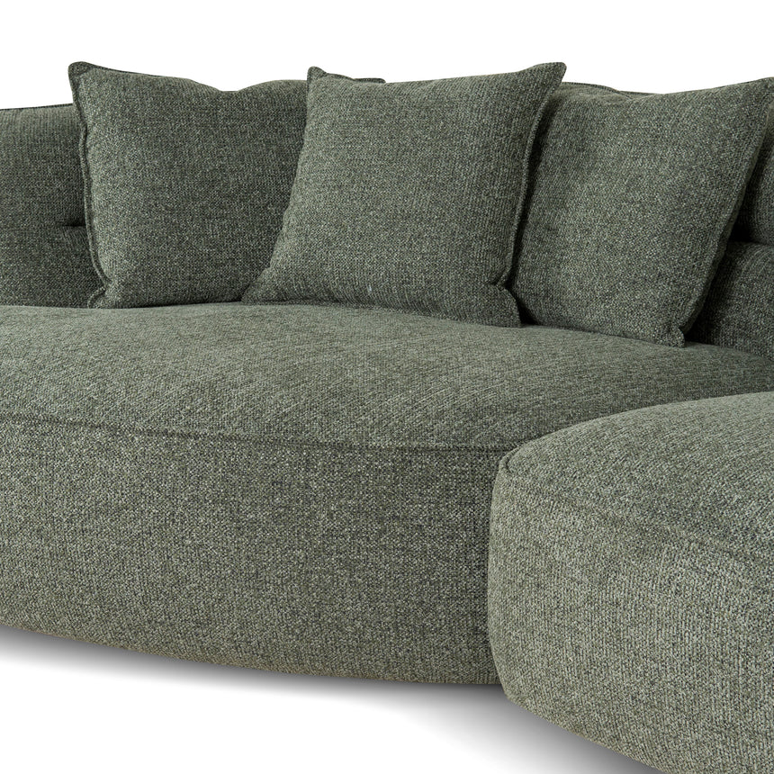 Left Chaise Sofa - Coral Dark Green - View 19