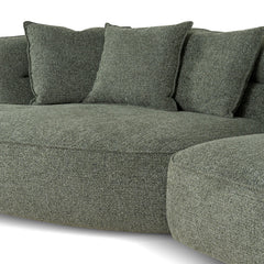 CLC10374-KJ Left Chaise Sofa - Coral Dark Green