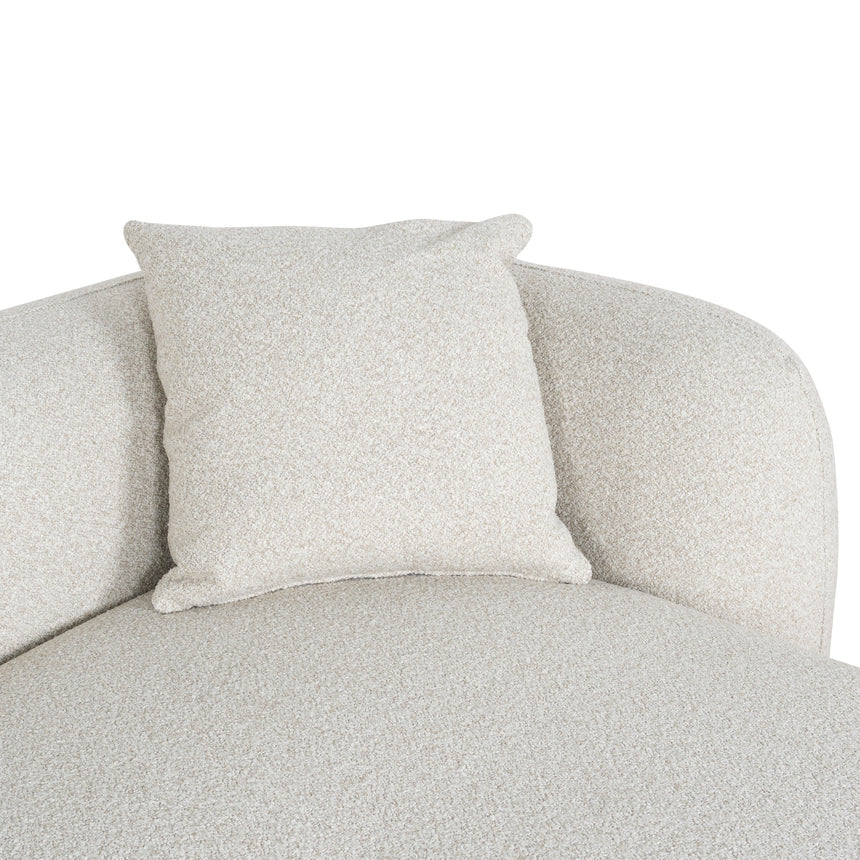 3 Seater Right Chaise Sofa - Oatmeal Beige - View 12