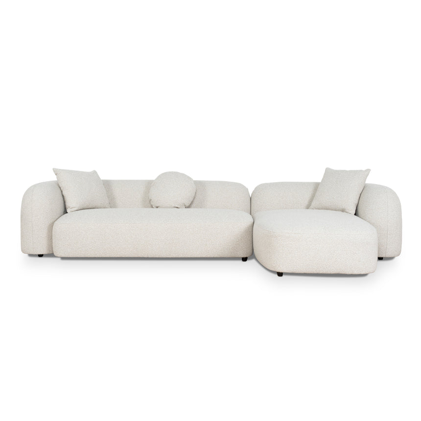 3 Seater Right Chaise Sofa - Oatmeal Beige - View 3