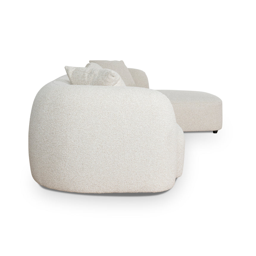 3 Seater Right Chaise Sofa - Oatmeal Beige - View 6