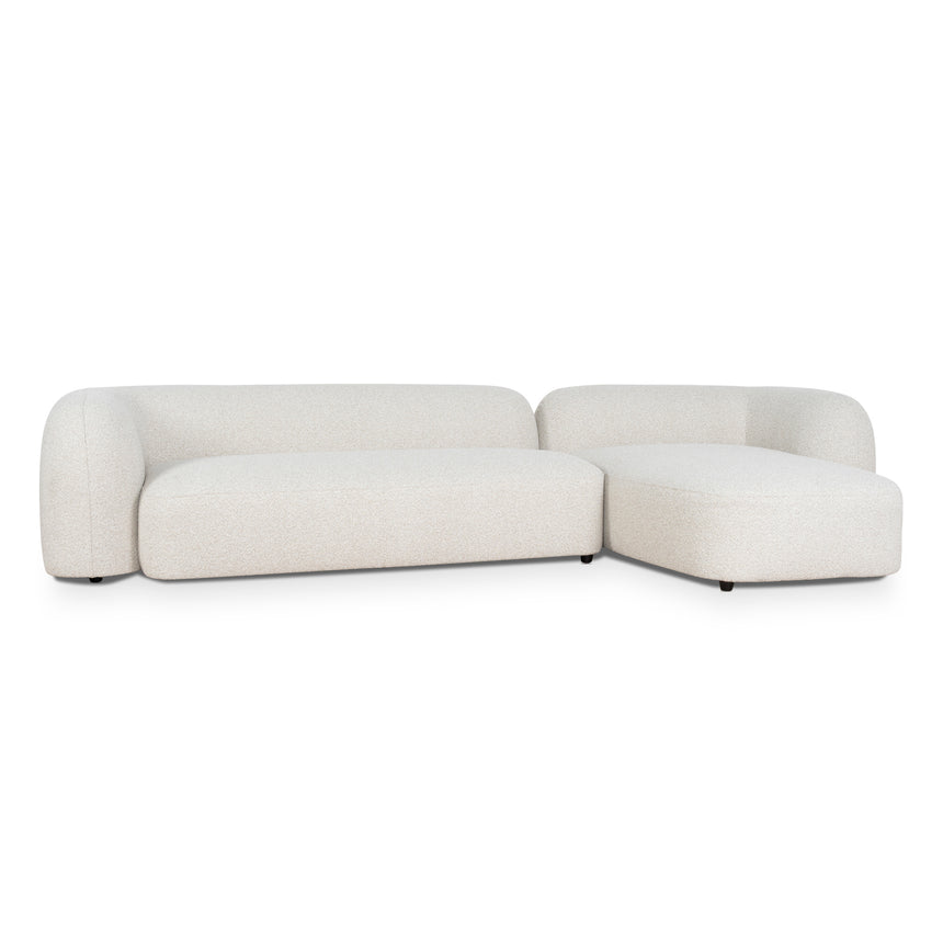 3 Seater Right Chaise Sofa - Oatmeal Beige - View 4