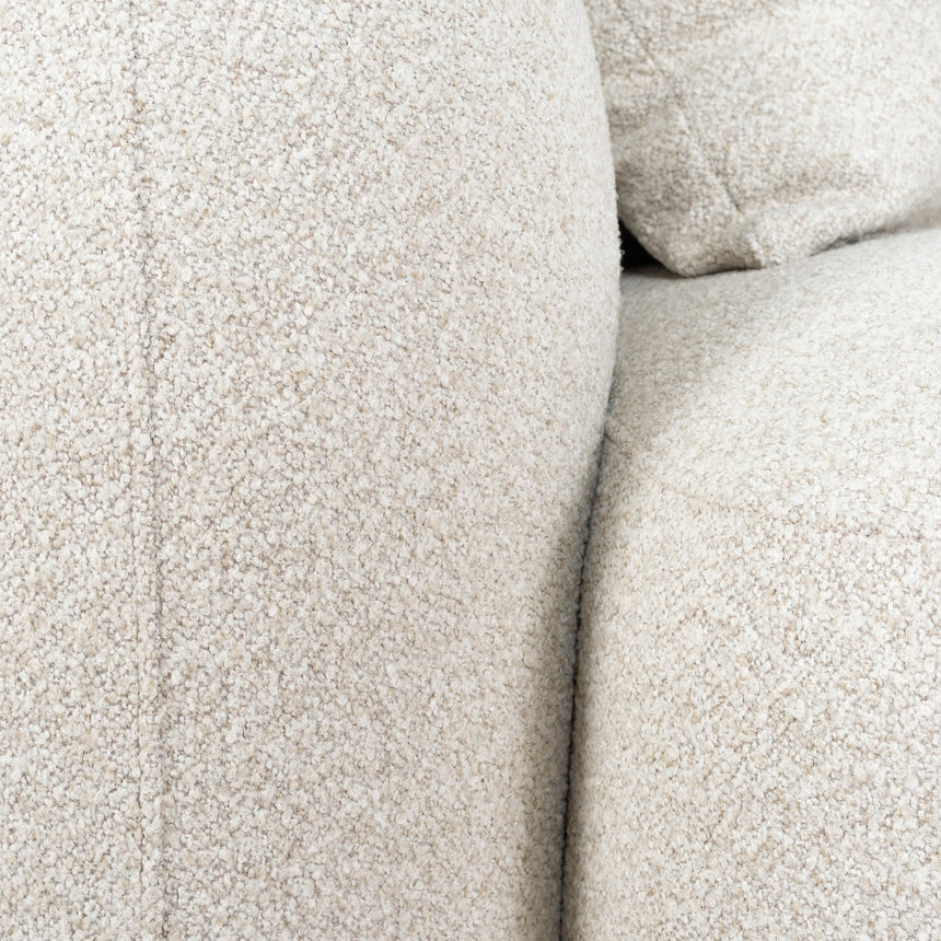 3 Seater Right Chaise Sofa - Oatmeal Beige - View 9