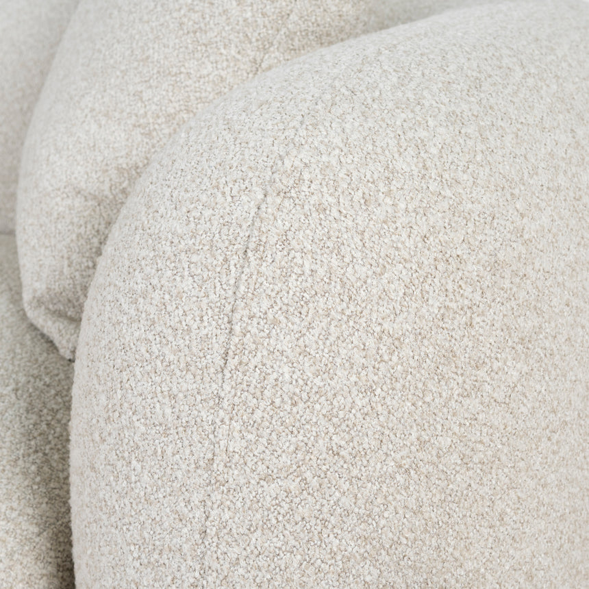 3 Seater Left Chaise Sofa - Oatmeal Beige - View 10