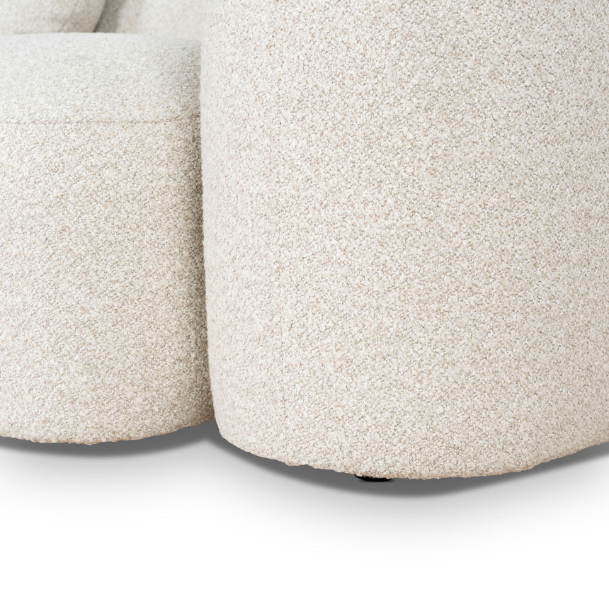 3 Seater Left Chaise Sofa - Oatmeal Beige - View 11