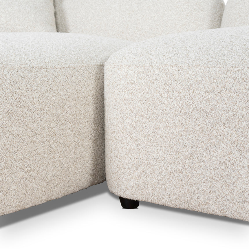 3 Seater Left Chaise Sofa - Oatmeal Beige - View 18