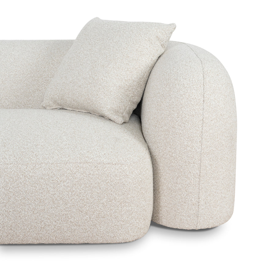 3 Seater Left Chaise Sofa - Oatmeal Beige - View 6