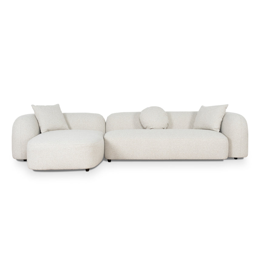3 Seater Left Chaise Sofa - Oatmeal Beige - View 3