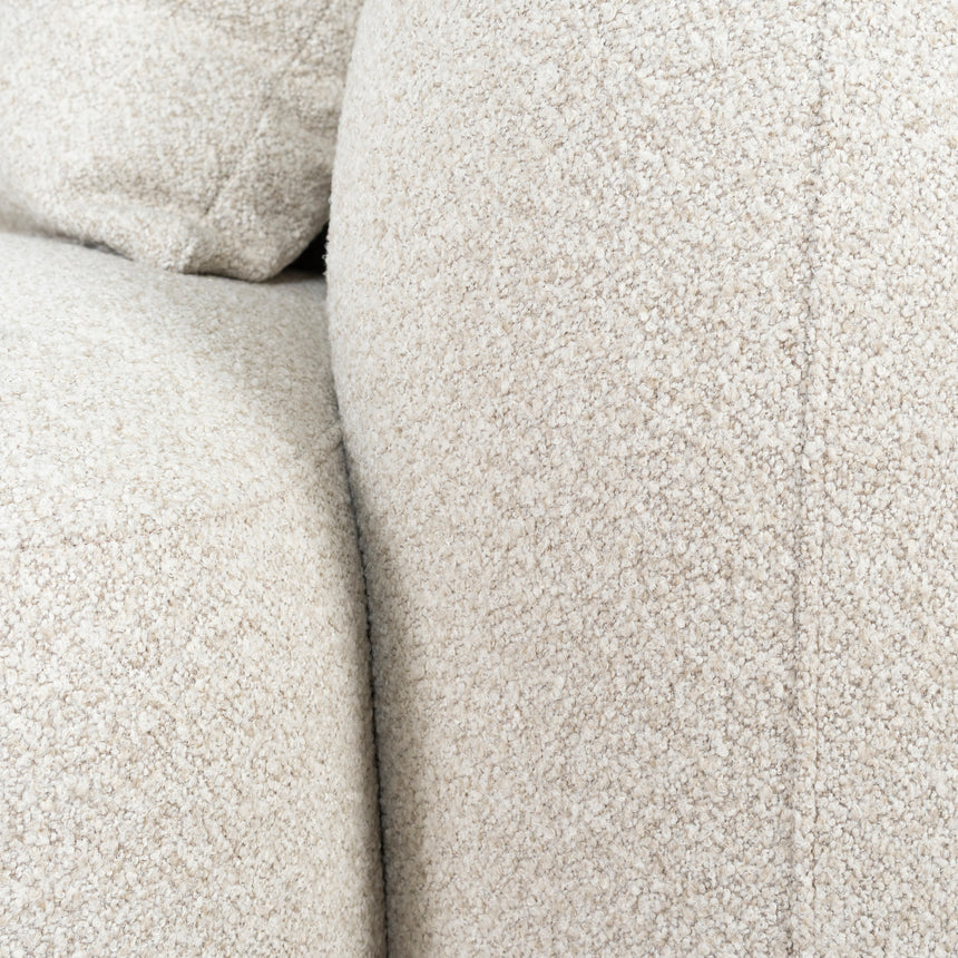 3 Seater Left Chaise Sofa - Oatmeal Beige - View 9
