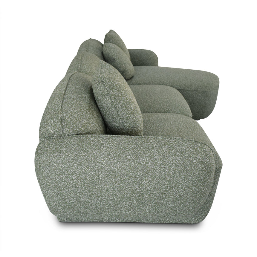 3 Seater Right Chaise Sofa - Amazon Green - View 3