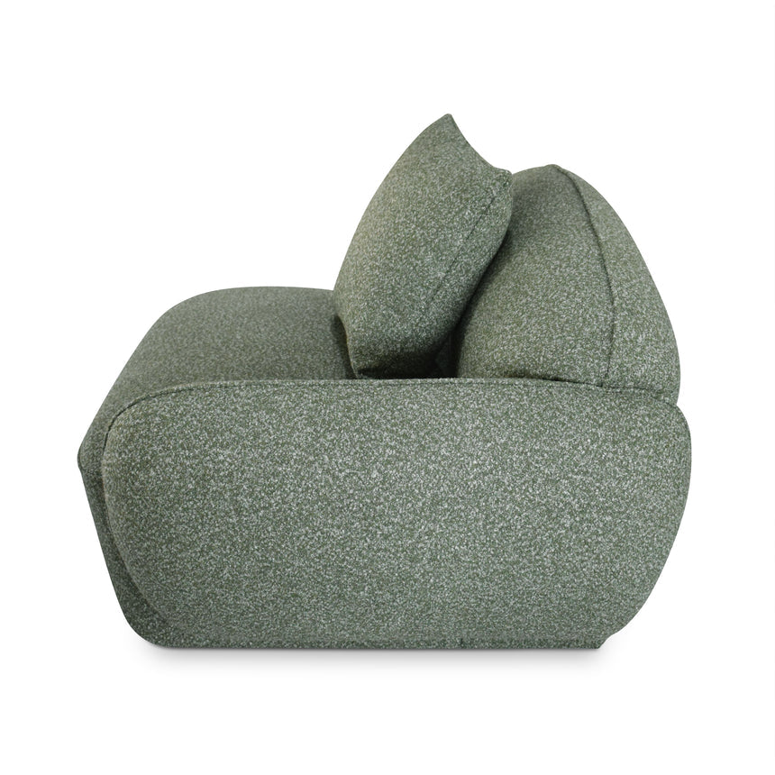 3 Seater Left Chaise Sofa - Amazon Green - View 11