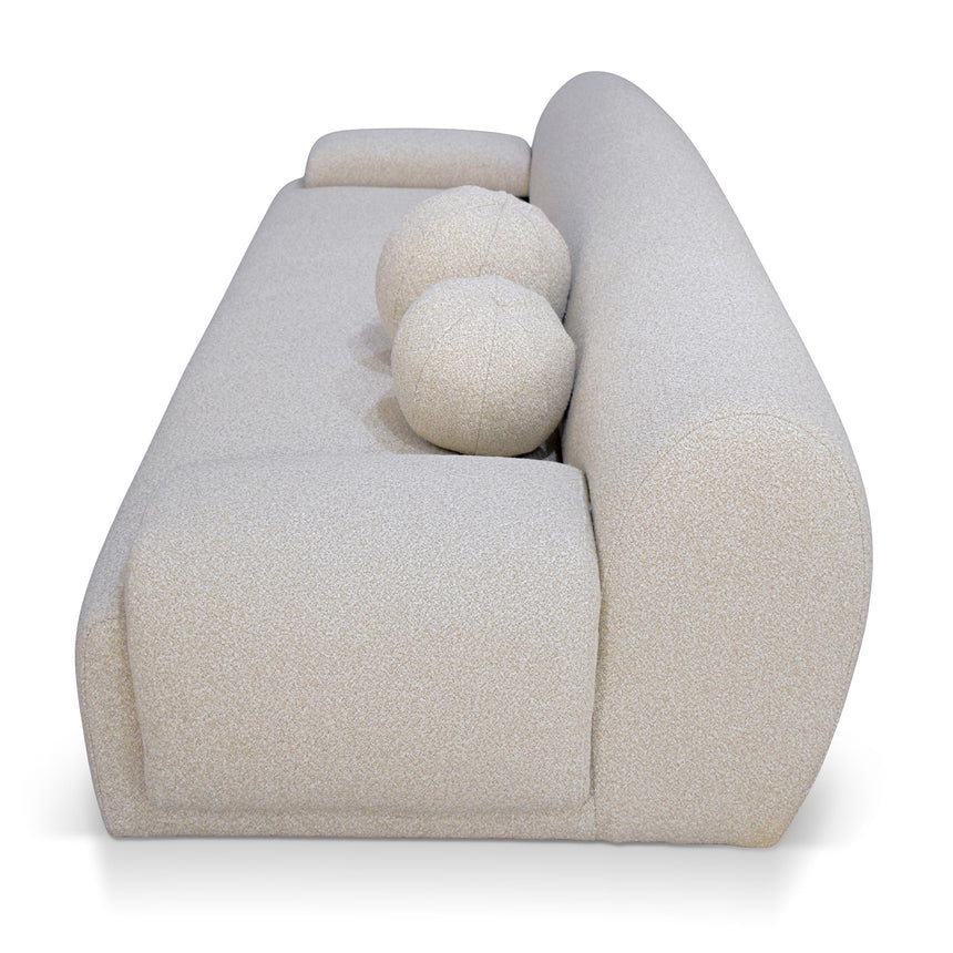 4 Seater Sofa - Oatmeal Beige - View 4