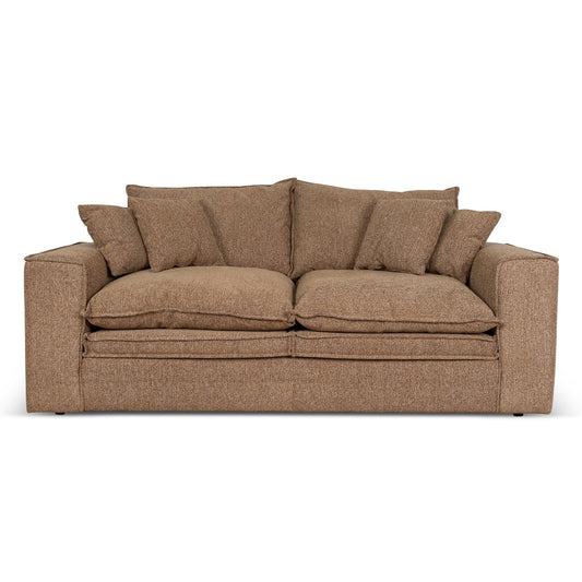 2 Seater Fabric Sofa | Almond Brown | Myka Home