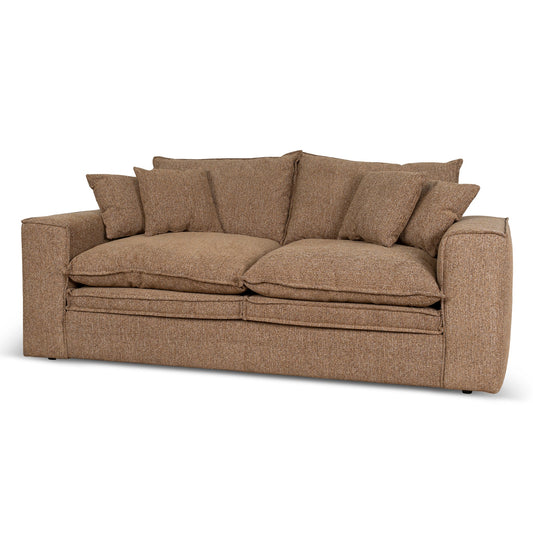 2 Seater Fabric Sofa | Almond Brown | Myka Home