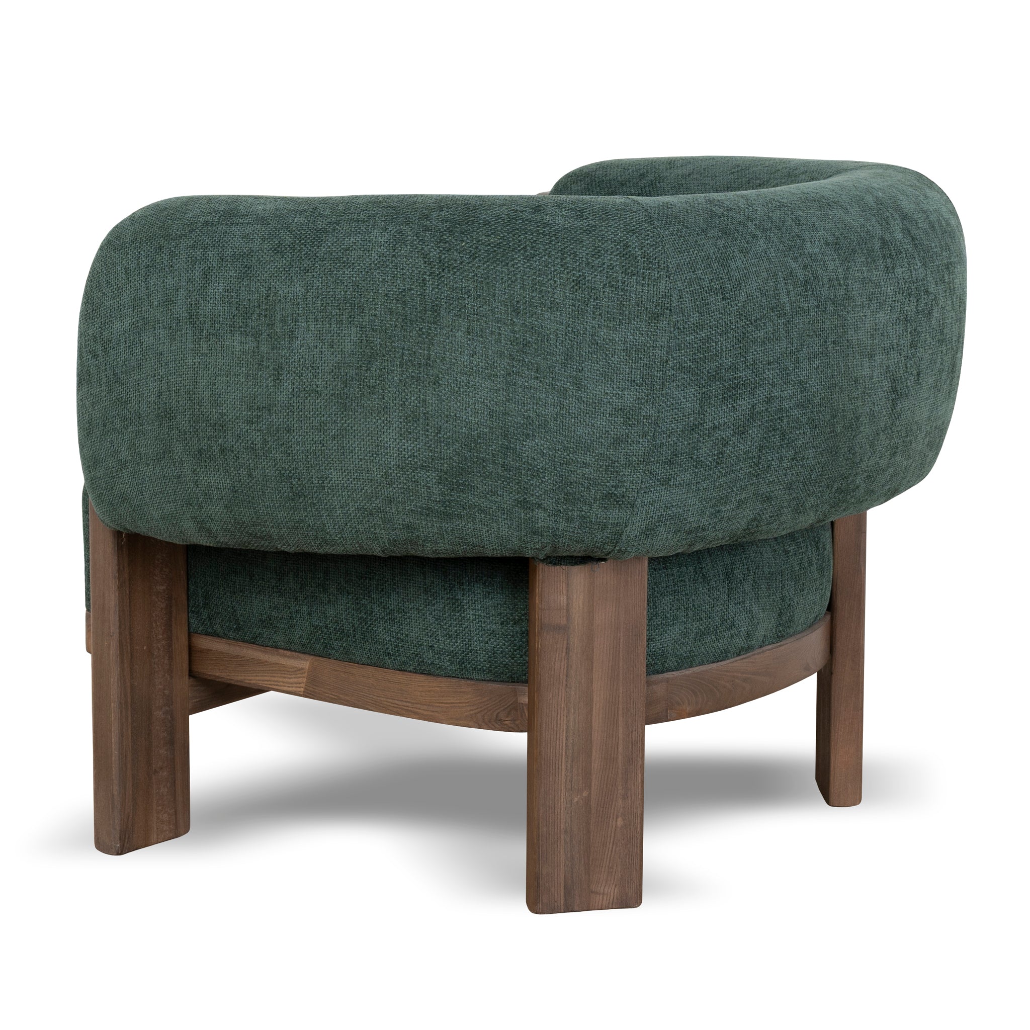 Walnut Armchair | Bush Green | Myka Home
