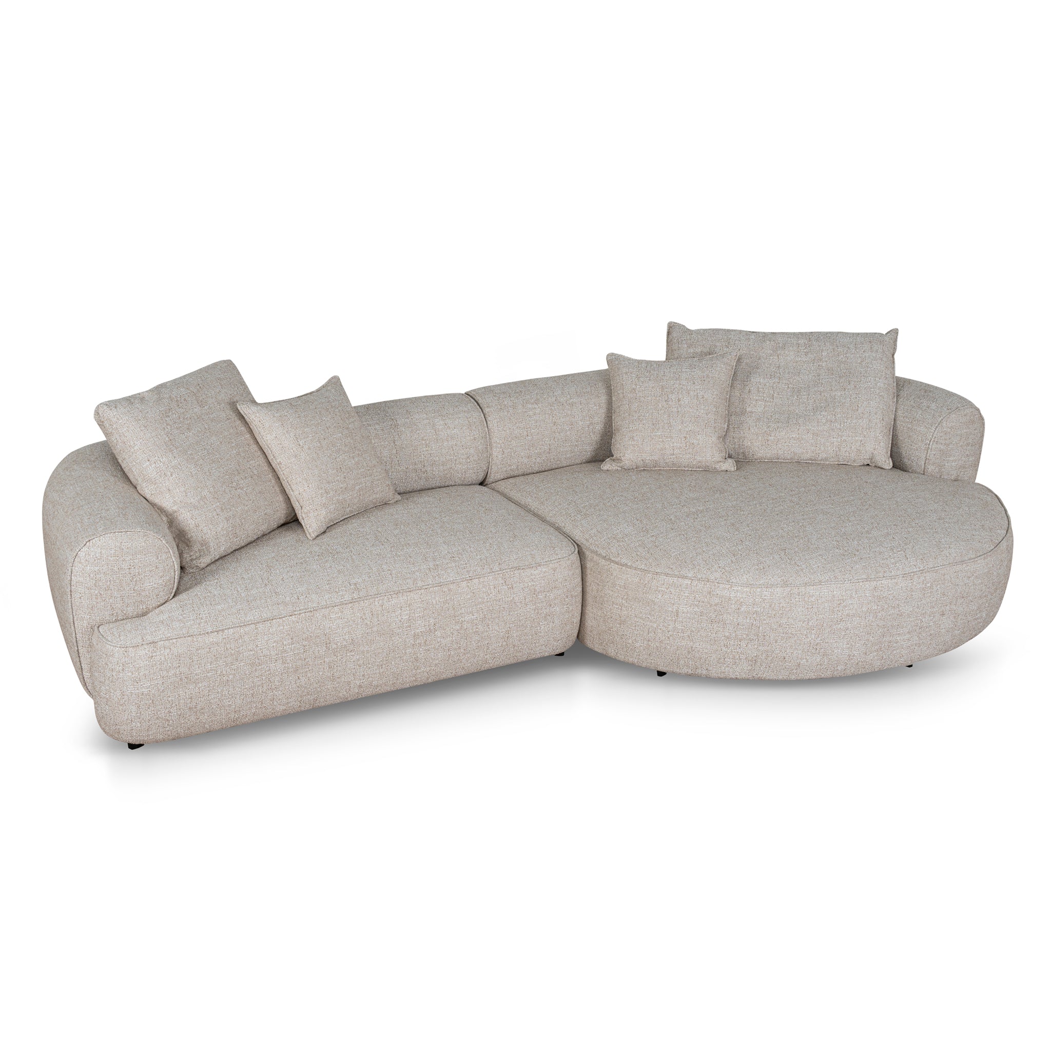 Right Chaise Sofa | Pale Beige | Myka Home