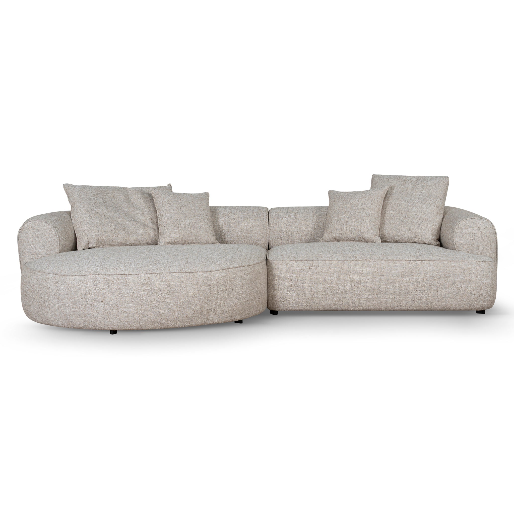 Left Chaise Sofa | Pale Beige | Myka Home
