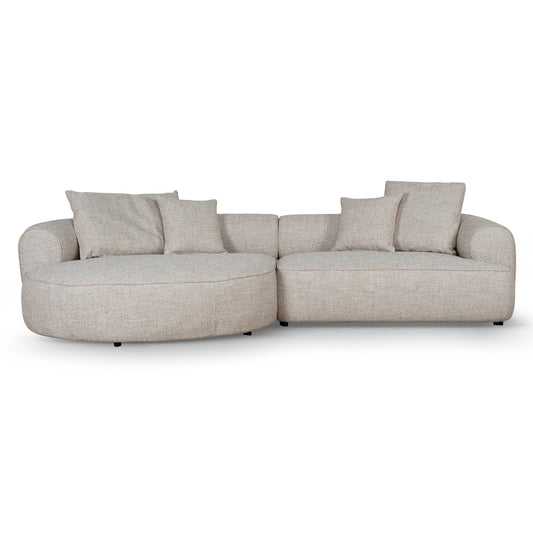Left Chaise Sofa | Pale Beige | Myka Home