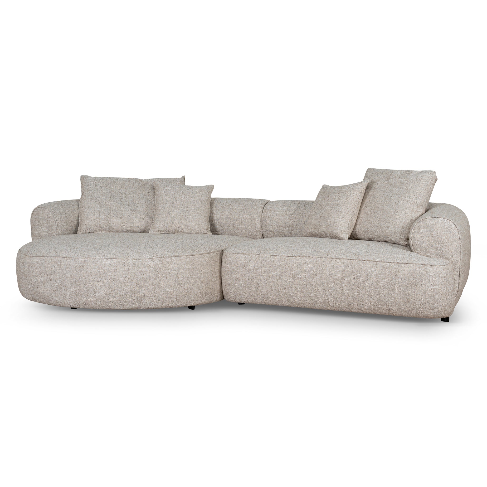 Left Chaise Sofa | Pale Beige | Myka Home