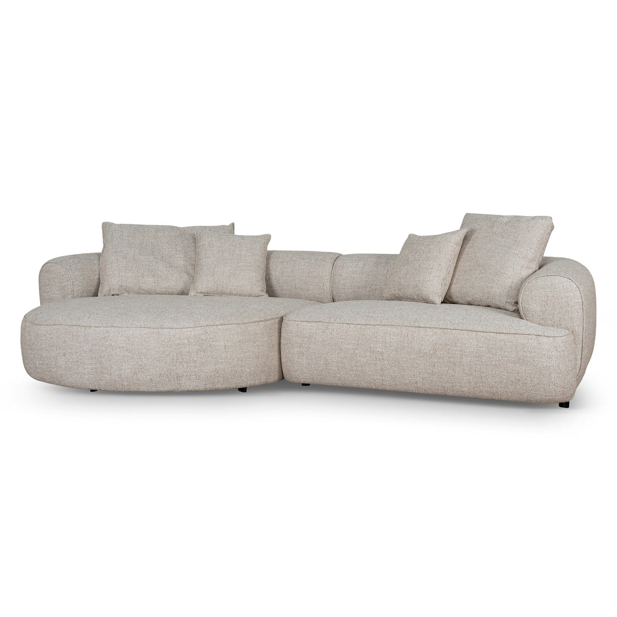 Left Chaise Sofa | Pale Beige | Myka Home