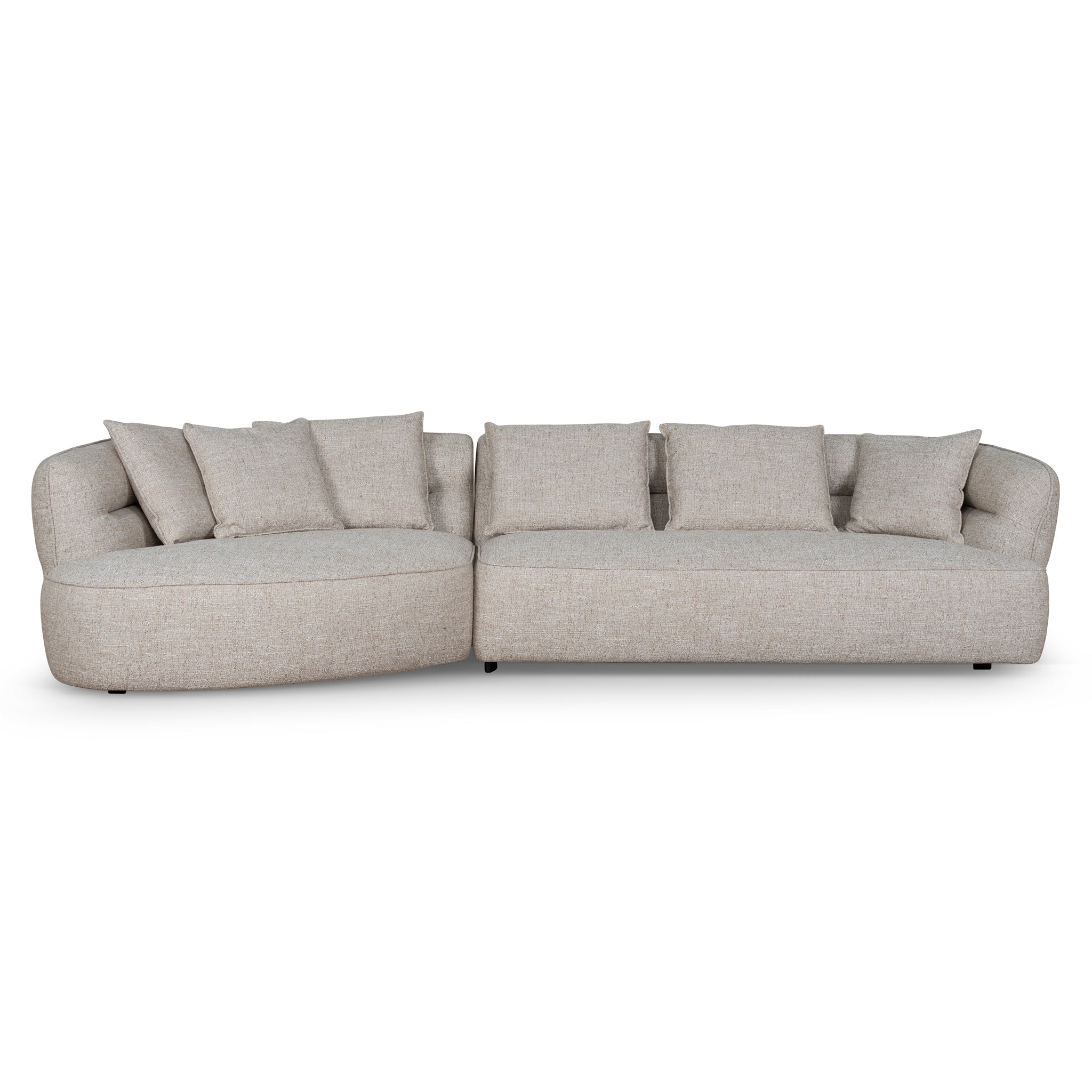 Left Chaise Sofa | Pale Beige | Myka Home