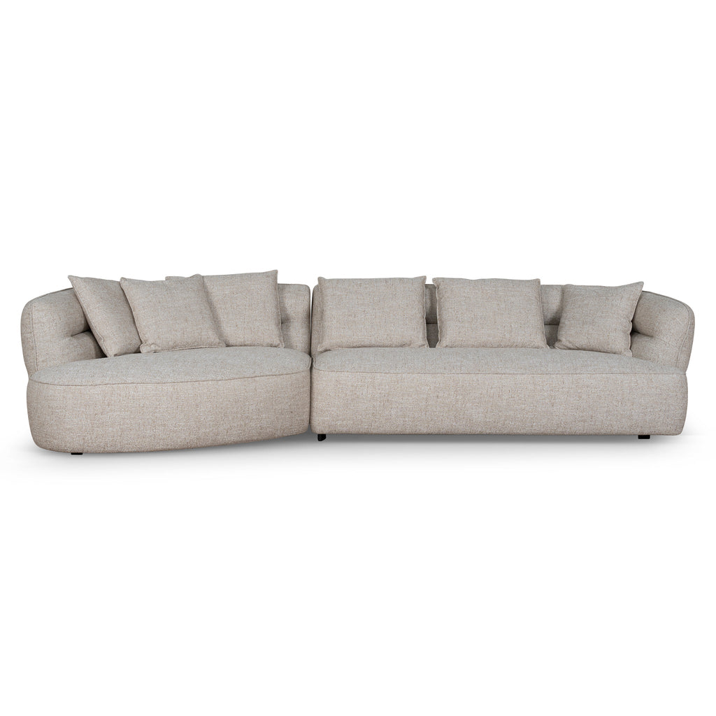 Left Chaise Sofa | Pale Beige | Myka Home