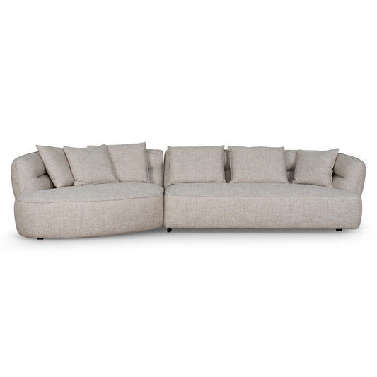 Left Chaise Sofa | Pale Beige | Myka Home